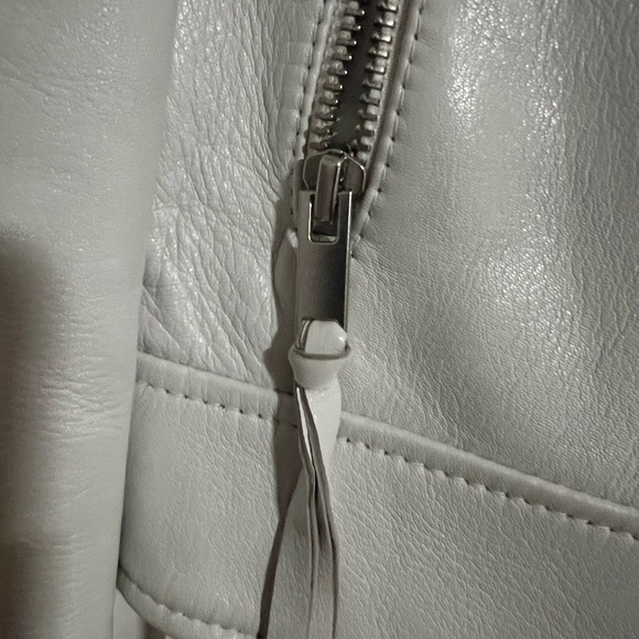 Retrofete white leather jacket - small - Picture 4 of 7